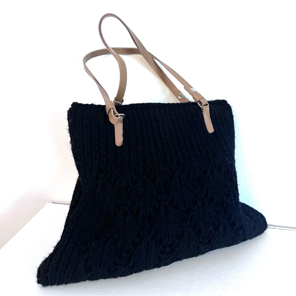 Old Navy Crocheted Black Purse Handbag